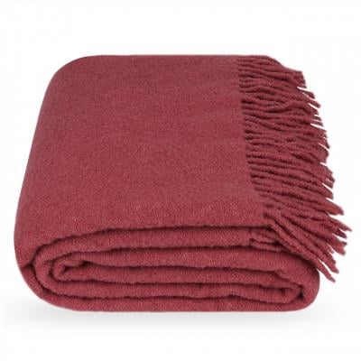 Плед букле Темно-рожевий 140х200 см - фото 1