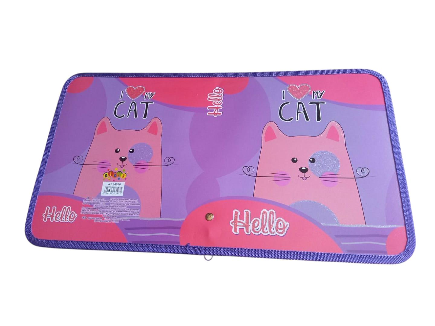 Папка для зошитів В5 картонна My cat Kidis Фіолетовий (14056) Папка для зошитів В5 картонна My cat Kidis Фіолетовий (14056)