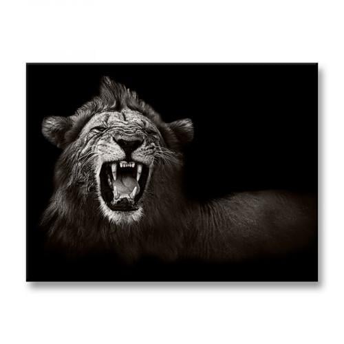 Картина Кричащий тигр 45x60 см (P0506)