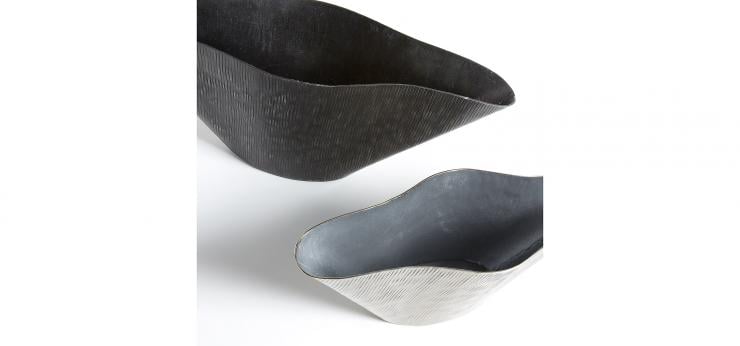 Набор блюд LaForma COPAIBA 2 шт. Серебро/Графит (AA0184N00) - фото 2