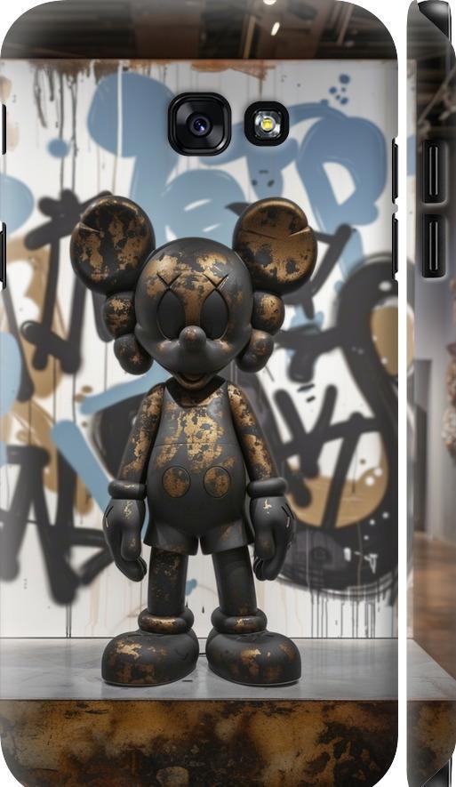Чехол на Samsung Galaxy A7 (2017) Bronze kaws v2 (6098m-445-42517)