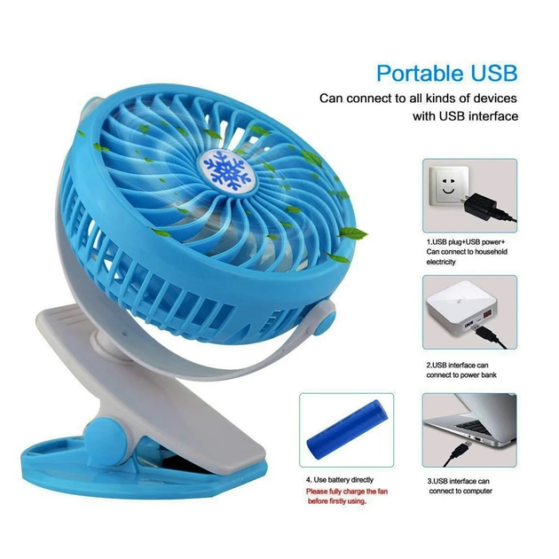 Вентилятор настільний Moltis Mini Fan WX 6503 ABS-пластик на прищіпці Blue (ML-04538) - фото 7 Вентилятор настільний Moltis Mini Fan WX 6503 ABS-пластик на прищіпці Blue (ML-04538) - фото 7