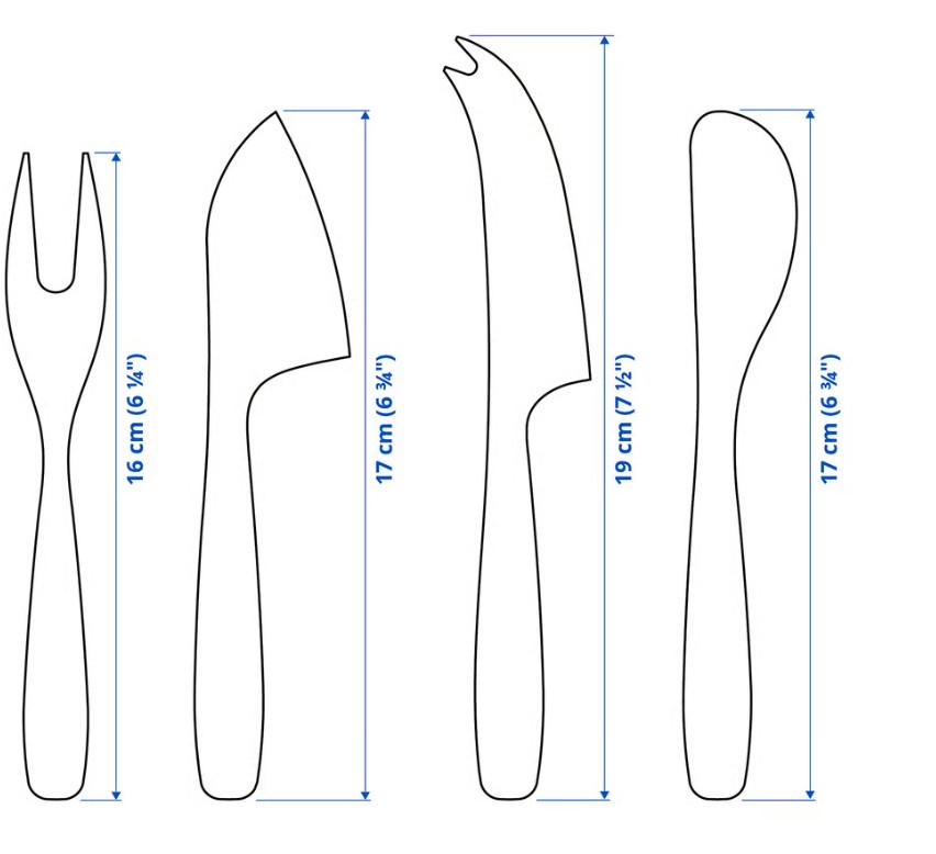 Набір ножів для сиру TILLAGD 4 предмети (29597565) - фото 3 Набір ножів для сиру TILLAGD 4 предмети (29597565) - фото 3