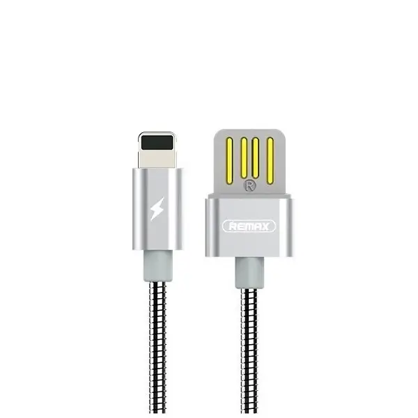 Кабель Remax RC-080i USB Lightning Serpent 1 м Серебреный (6954851276197)