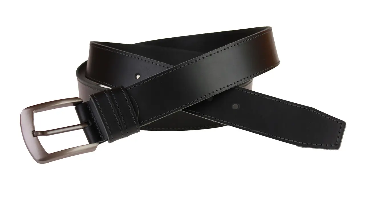 Ремінь Freeskin шкіряний з однією прошивкою по периметру 115-150 см Чорний (82101) - фото 2 Ремінь Freeskin шкіряний з однією прошивкою по периметру 115-150 см Чорний (82101) - фото 2