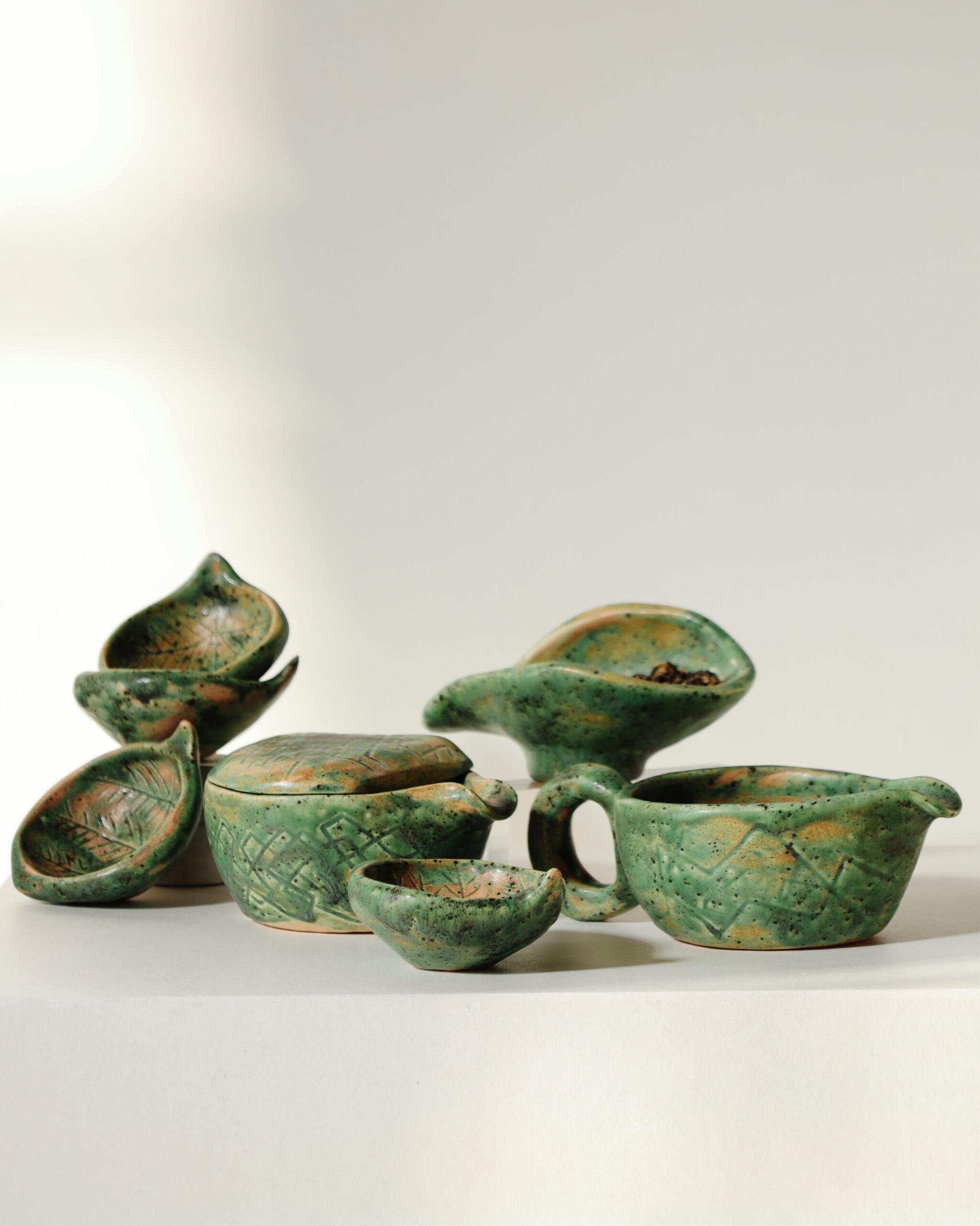 Набор для чайной церемонии Эльфийский полный ручной работы (TS-08)