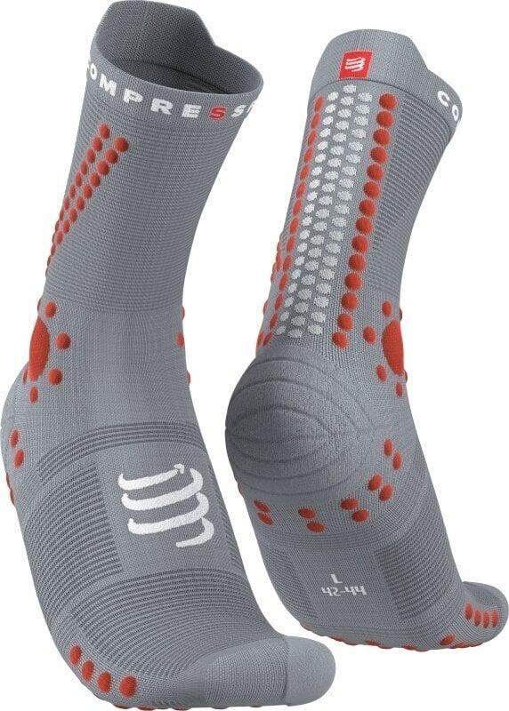 Носки для бега Compressport Pro Racing Socks V4.0 Trail р. 44-47 Alloy/Orangeade (12586413) - фото 1