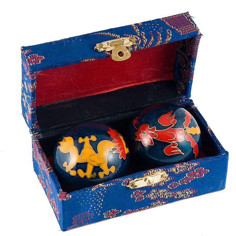 Шарики здоровья музыкальные 4,7 см Синий (А4091)