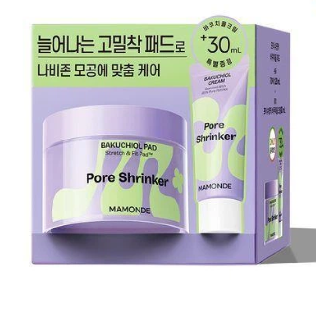 Набор педы Mamonde Pore Shrinker Bakuchiol Pad + Mamonde Bakuchiol Cream (8809925155091)