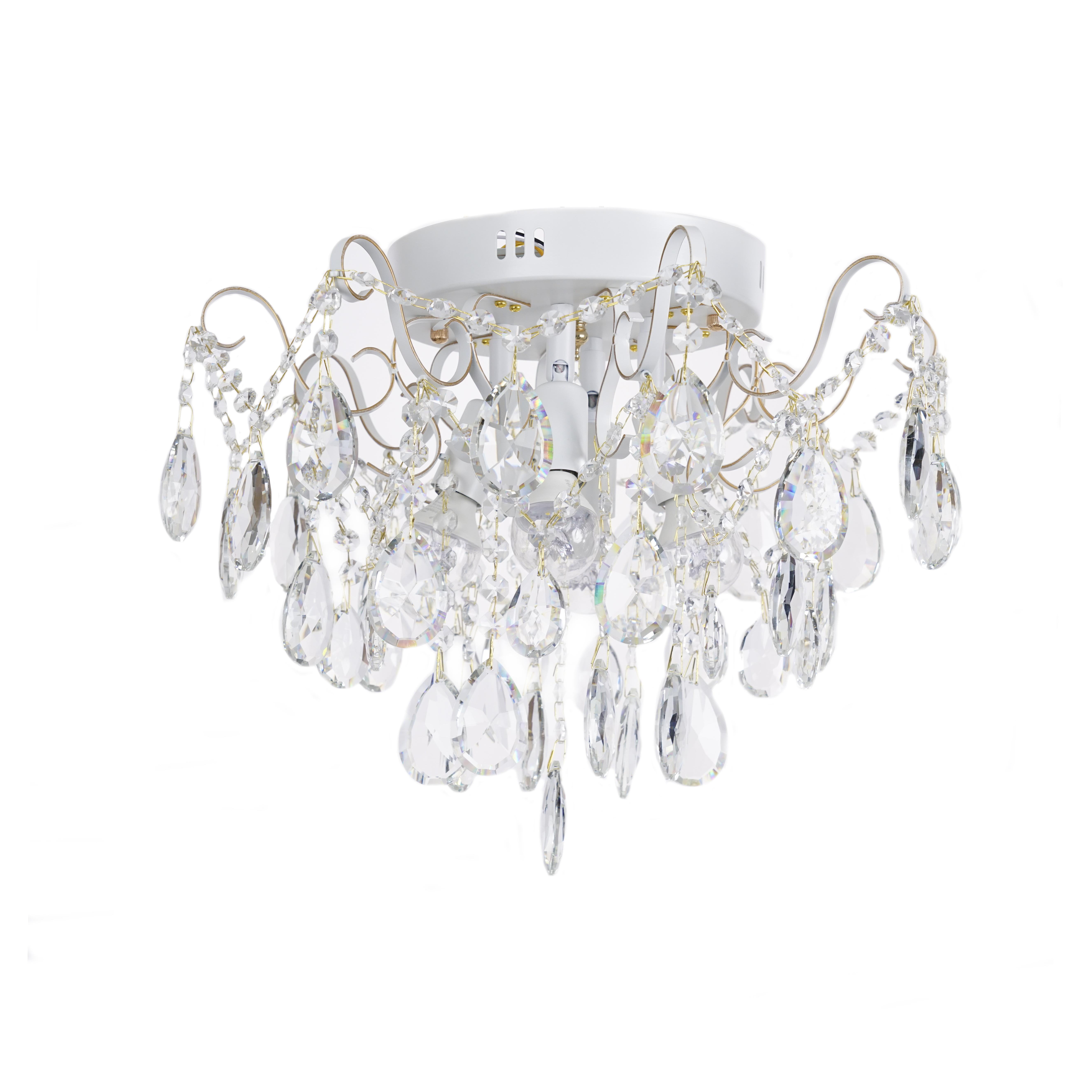 Люстра хрустальная Sirius XE4028/4-400 WH+GOLD PN  (000034551)