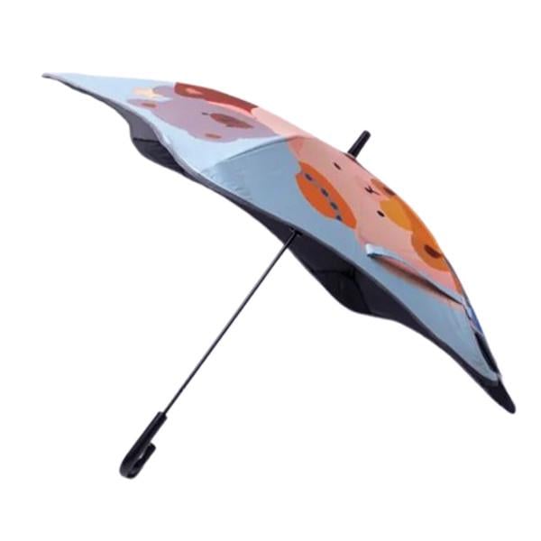 Парасолька дитяча тростина механічна 90 см Синій (HP-23-13R)