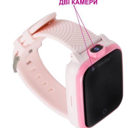 Смарт-часы детские AmiGo GO006 GPS 4G WIFI Pink (59326) - фото 4