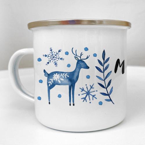 Кружка металлическая Camper "Милуюся зимою" 250 мл (KRM_23NG025)