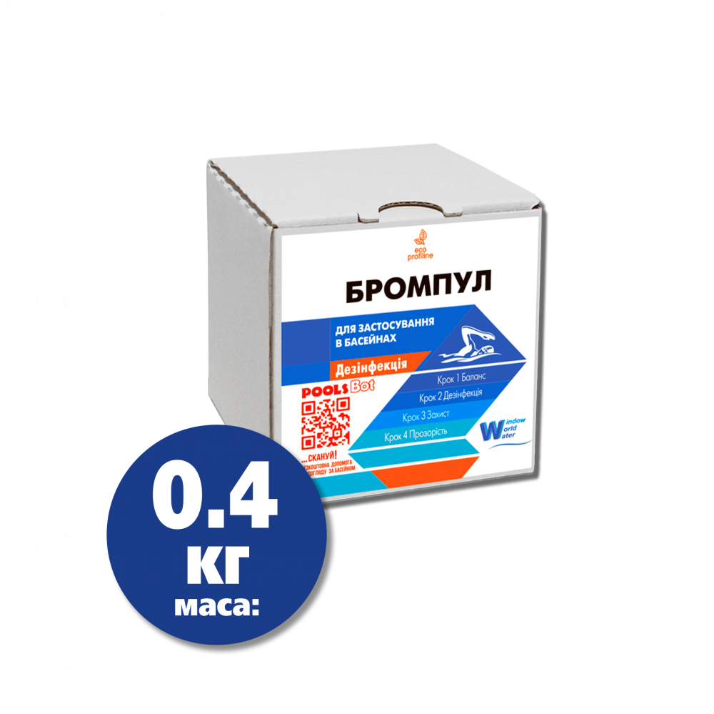 Дезинфектант воды Water World Window Бромпул WWW таблетки 400 г