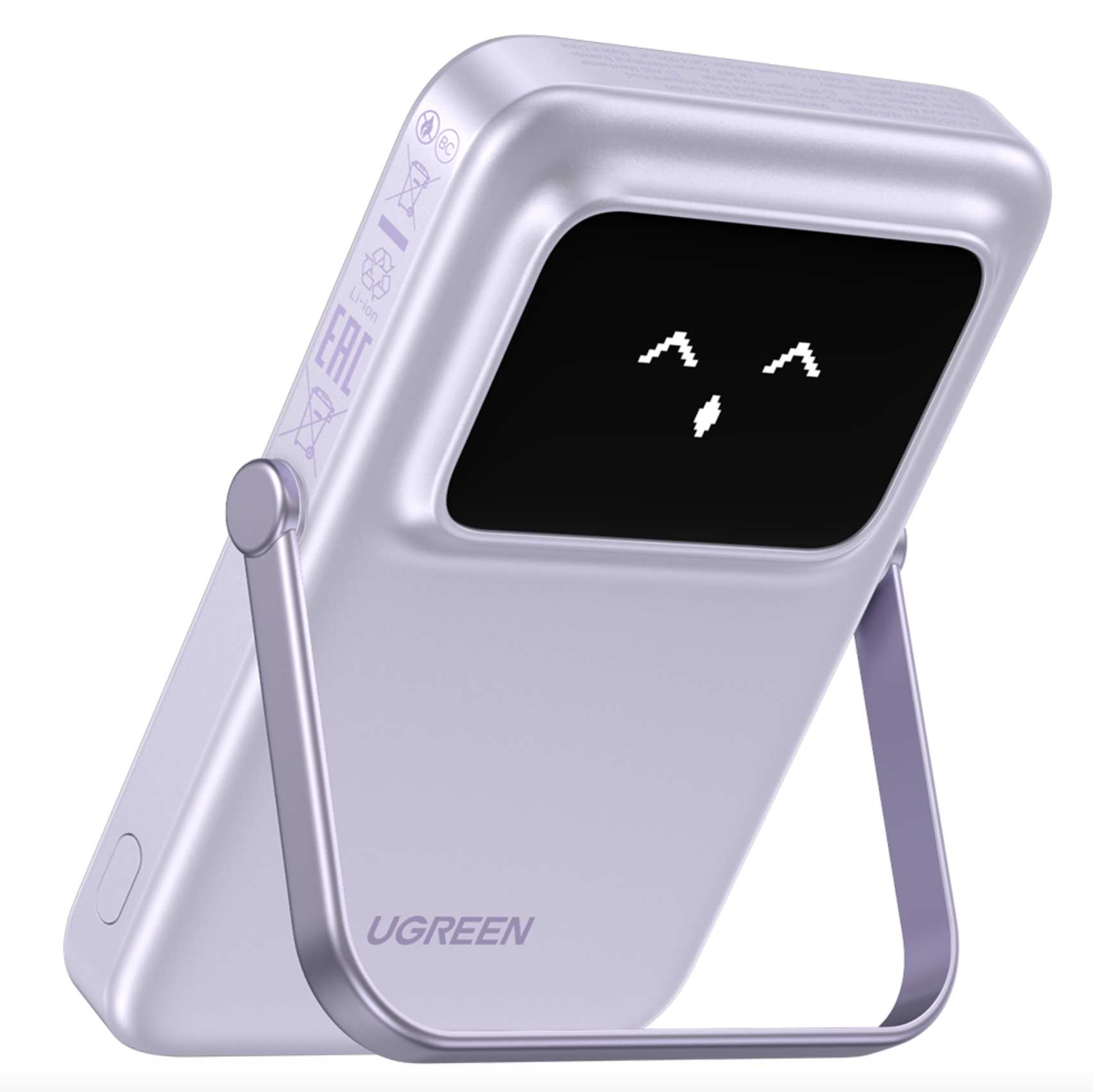 Магнитная батарея UGREEN Uno 20Вт Qi2 10000 mAh Magsafe Power Bank Purple - фото 10 Магнитная батарея UGREEN Uno 20Вт Qi2 10000 mAh Magsafe Power Bank Purple - фото 10