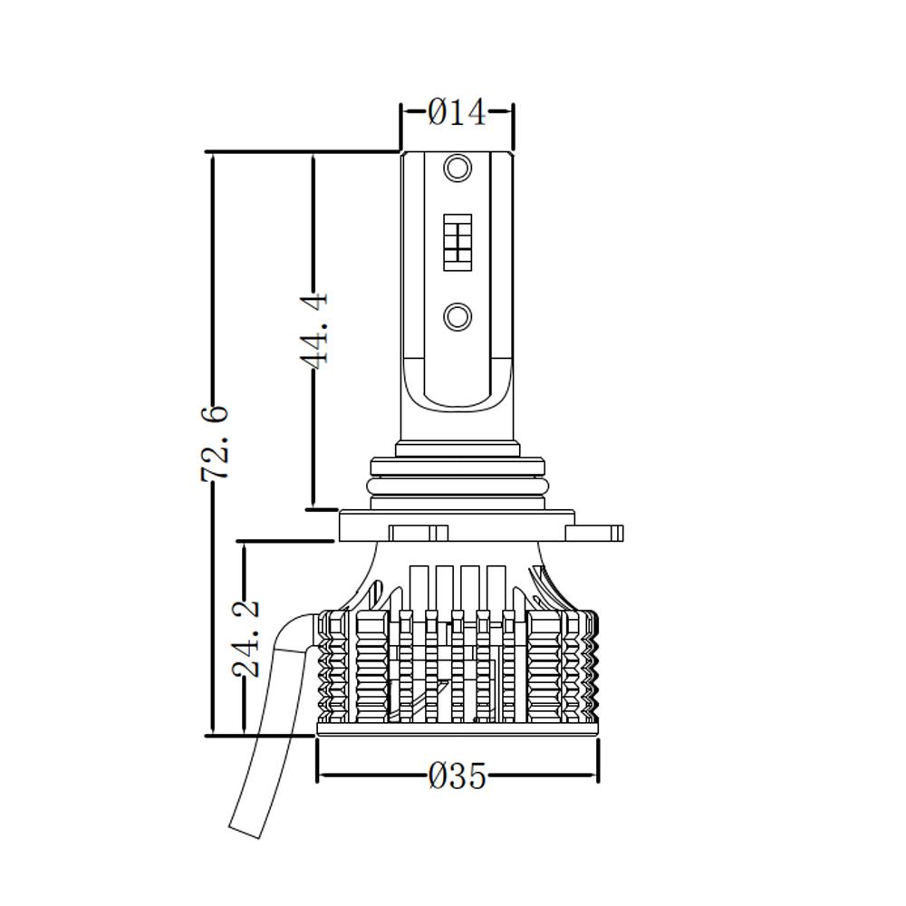 Лампа світлодіодна Nextone Led L6 9006 HB4 5500K 9-32 V 1 шт. (НФ-00001677) - фото 4