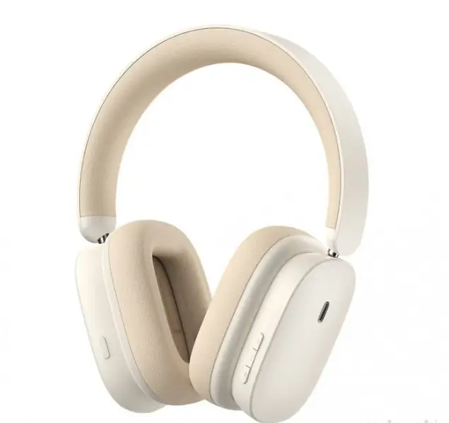 Наушники беспроводные BASEUS Bowie H1 Noise-Cancellation Wireless Headphones NGTW230202 Creamy/White - фото 1