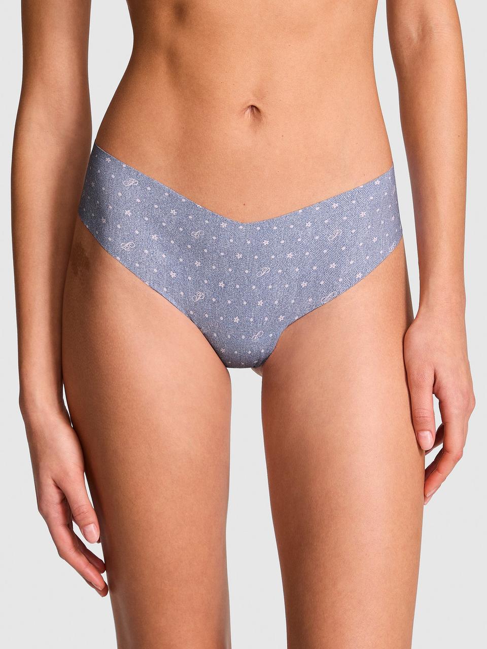 Трусики женские Victoria's Secret No-Show Thong XS Голубой (34312955164479)