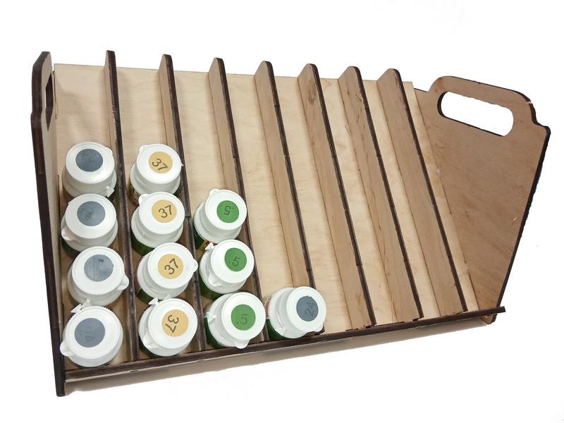 Подставка под краску LMG WO-1228 для 48 емкостей диаметром 30-32 мм - фото 2 Подставка под краску LMG WO-1228 для 48 емкостей диаметром 30-32 мм - фото 2