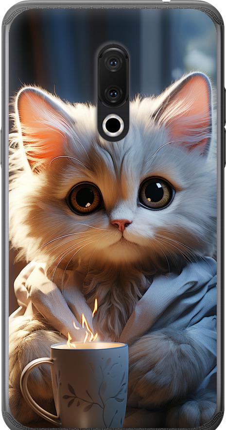 Чехол на Meizu 15 White cat (5646u-1472-42517)