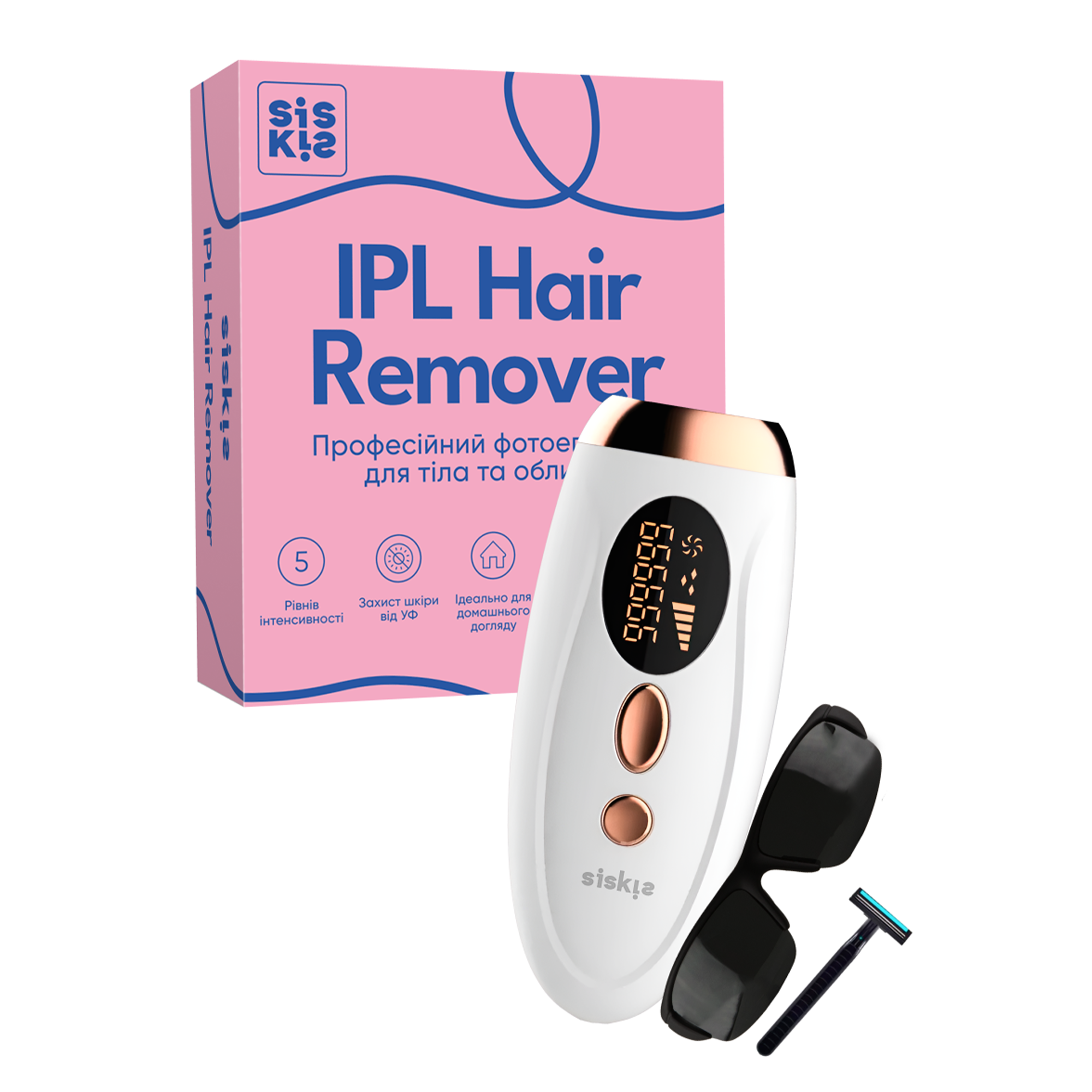 Фотоэпилятор женский IPL с 5 уровнями интенсивности (23778184)