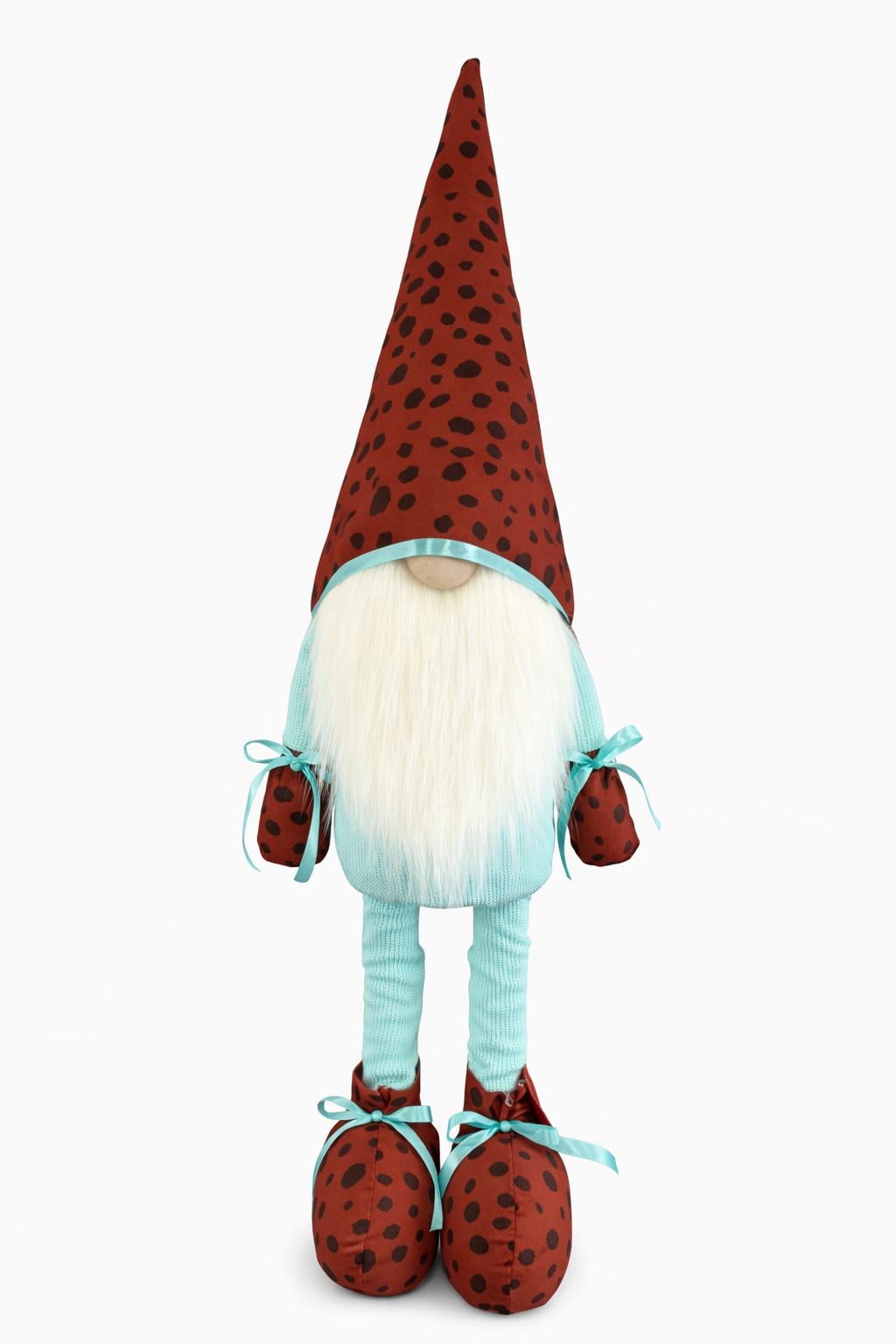 Лялька інтер'єрна Скандинавський гном 90-95 см Карамельний/М'ятний (028)