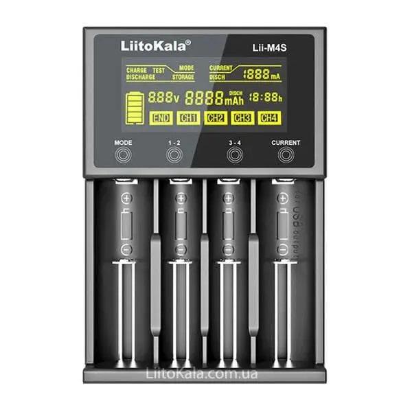 Універсальний зарядний пристрій LiitoKala lii-M4S для Li-Ion/LiFePO4/Ni-Mh/Ni-Cd PowerBank/Test - фото 2