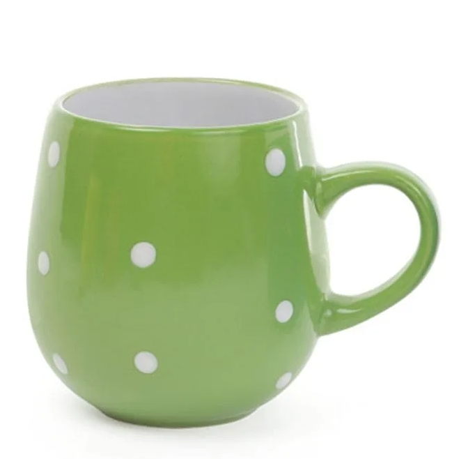 Чашка керамическая Flora в горошек 0,5 л (31422)