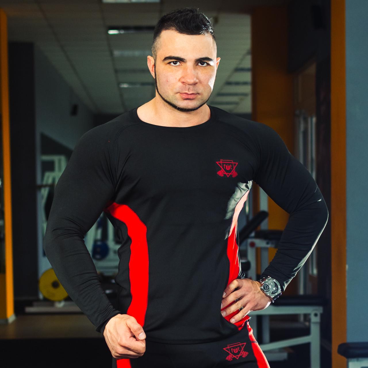 Рашгард компрессионный спортивный FitU RushPro Red L (21RRPRL) - фото 1