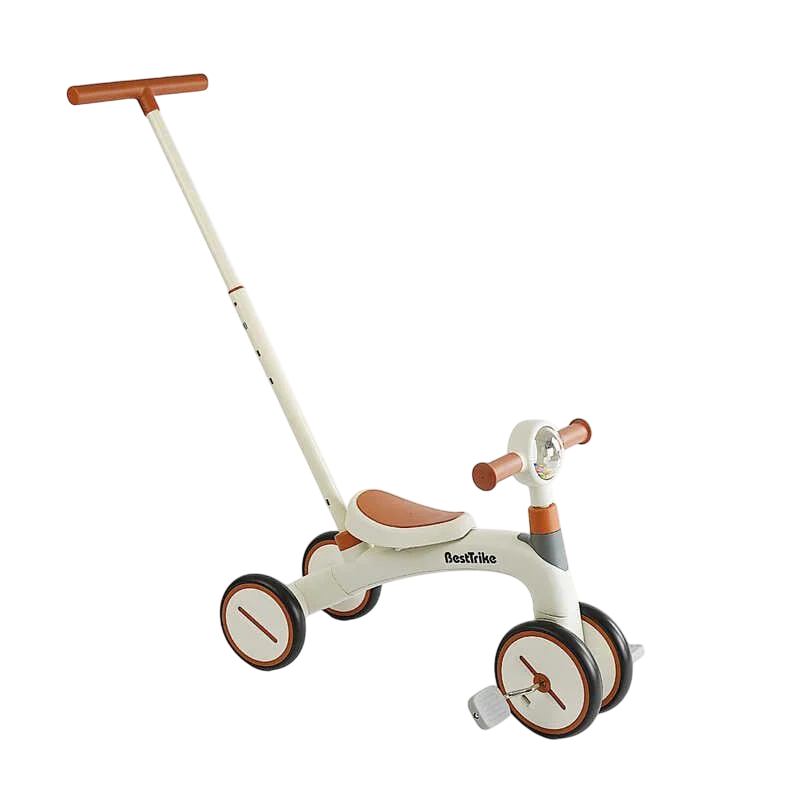 Велосипед 3-х колесный Best Trike материал рамы нейлон/колеса передние 8"/задние 6" родительская ручка Beige (163779)