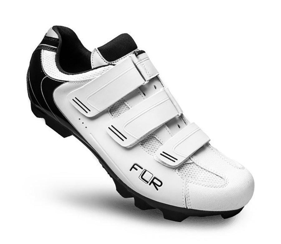 Туфли велосипедные FLR F-55 МТB р. 42/26,5 см Белый/Черный (50000218)