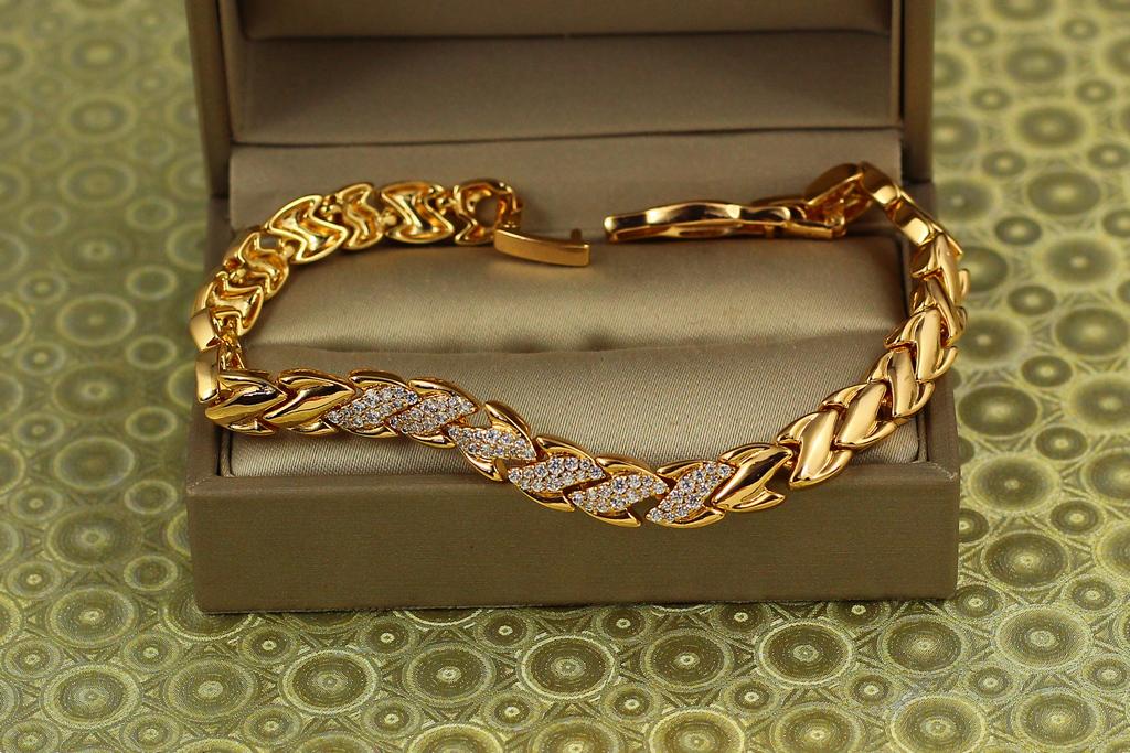 Браслет Xuping Jewelry колос 17 см Золотистый (26818787)