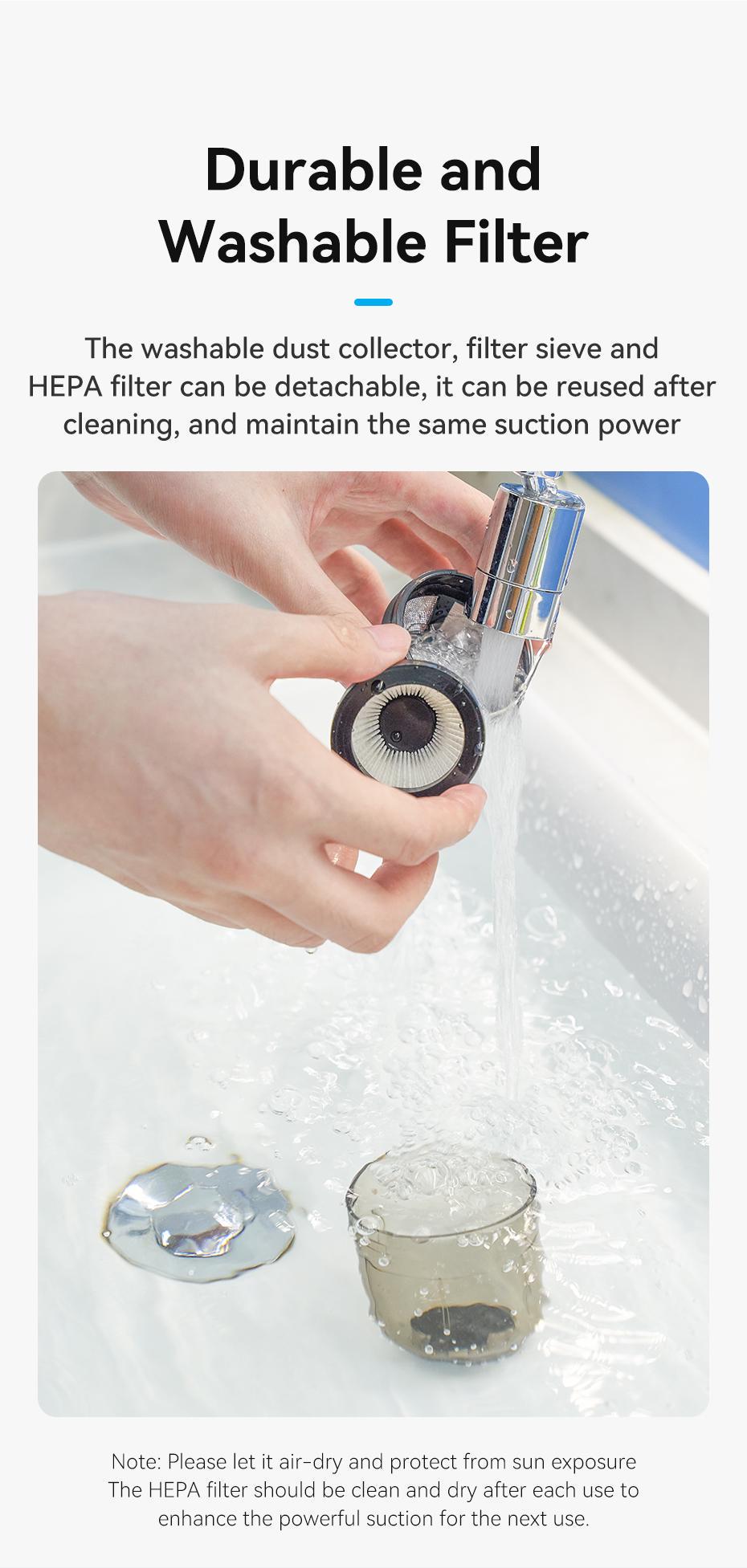 Автопилосос бездротовий Vention 70W 5000Pa Синій (KRAL0) - фото 10