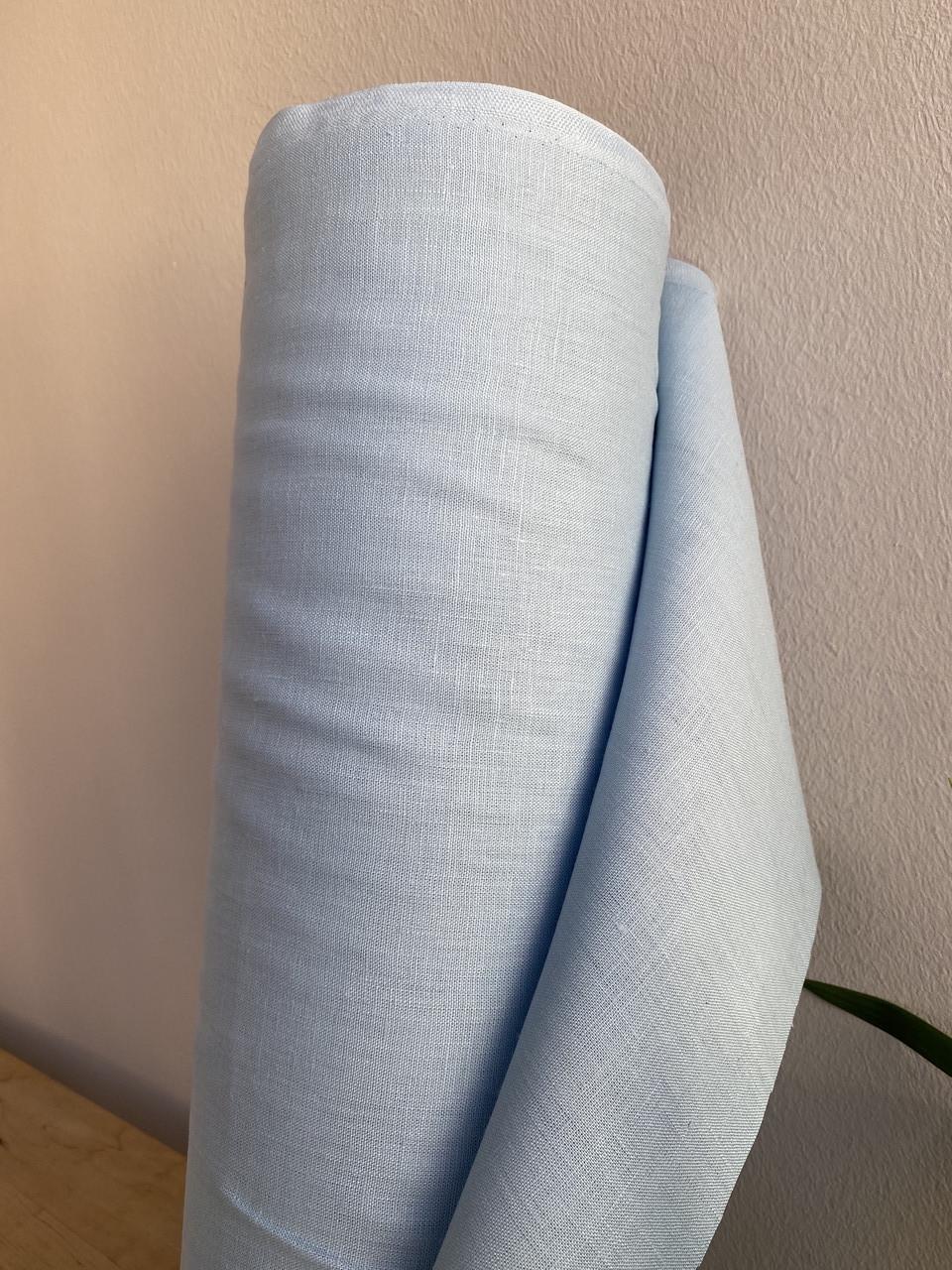 Ткань LINEN PLUS 100% лен 140 см 185/1305 Светло-голубой - фото 7 Ткань LINEN PLUS 100% лен 140 см 185/1305 Светло-голубой - фото 7