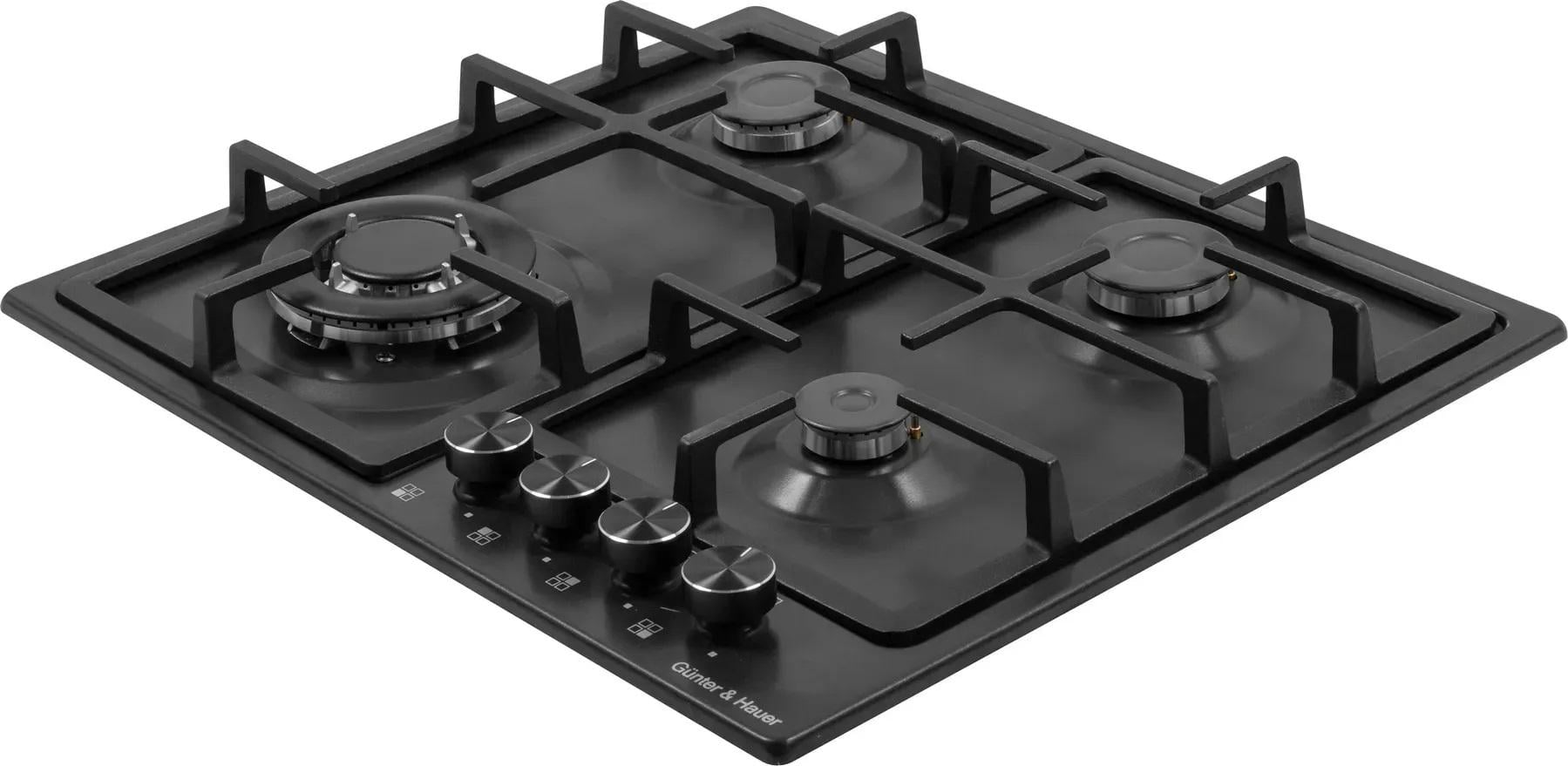 Варочная поверхность газовая Gunter&Hauer GH 608 B с чугунными решетками (28784322)