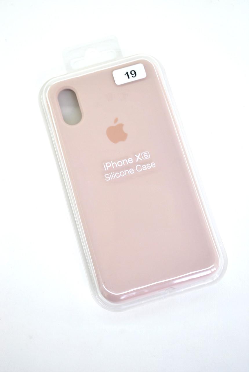 Чехол для телефона iPhone X/XS Silicone Case FULL №19 pink sand