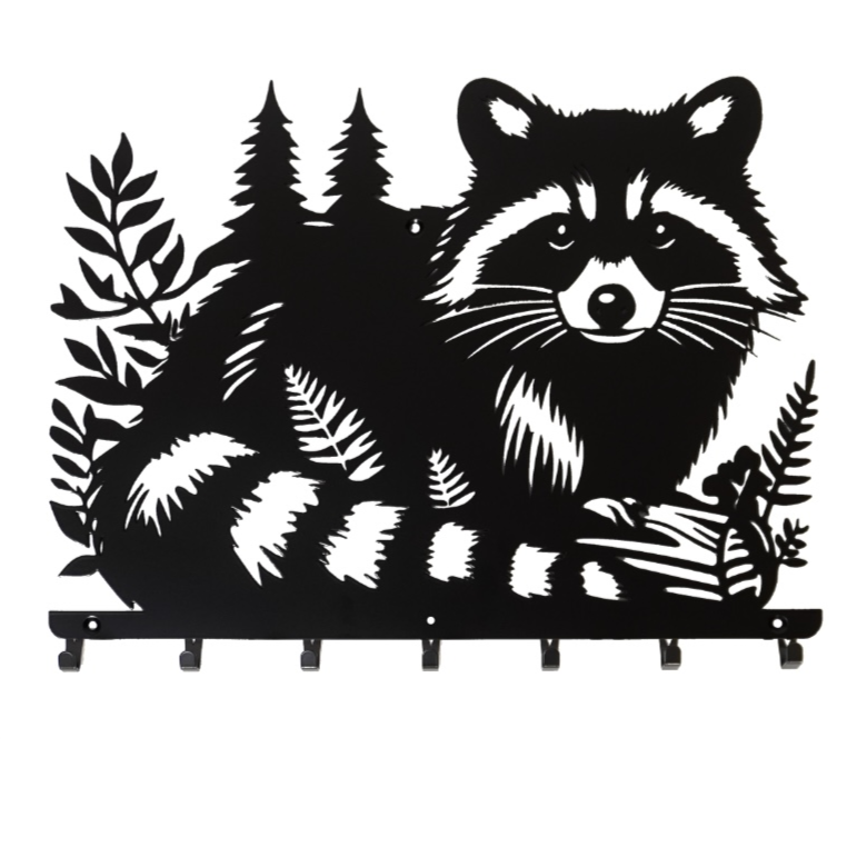 Вешалка для одежды и аксессуаров Енот 7 крючков ширина основания для крючков 60 см (27022520L)