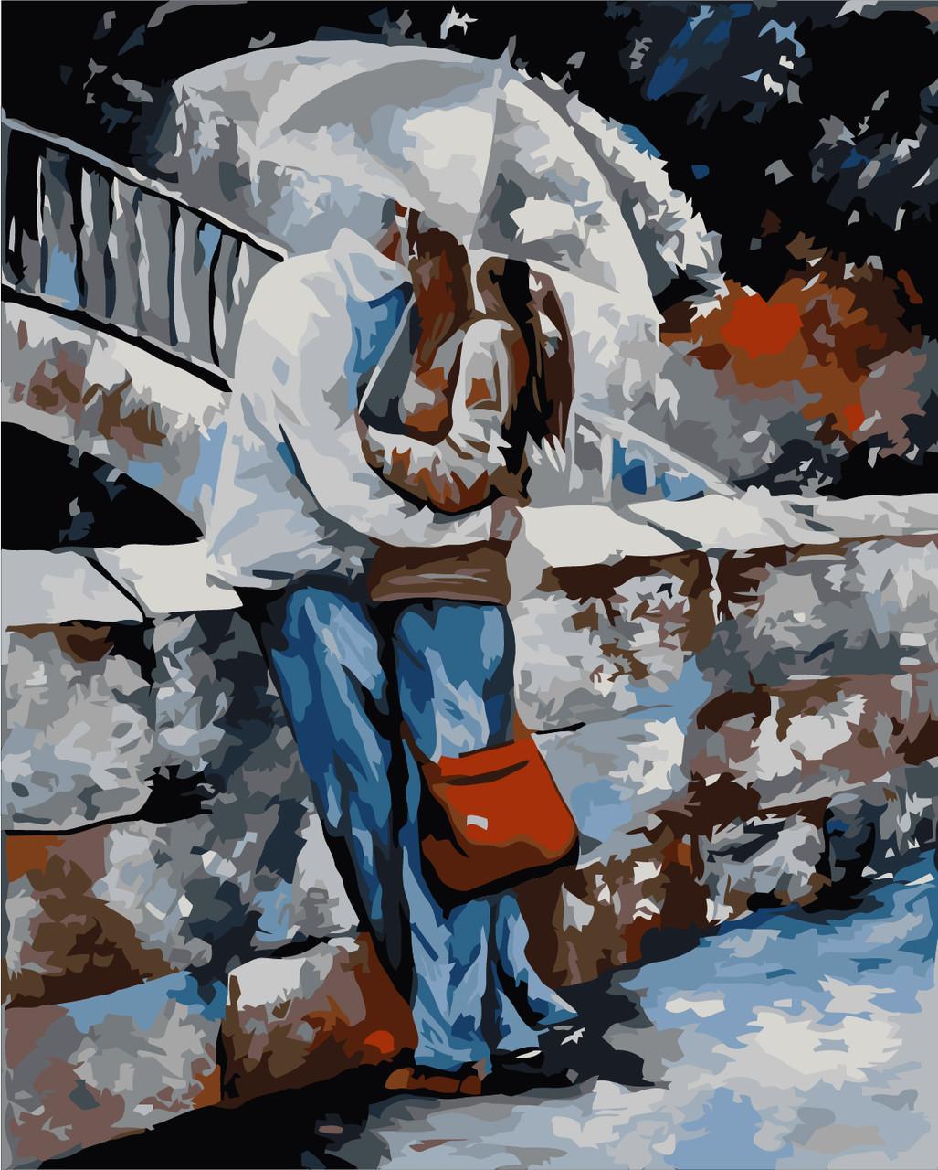 Картина по номерам Идейка Под дождем 40x50 см (skl-КНО2658)