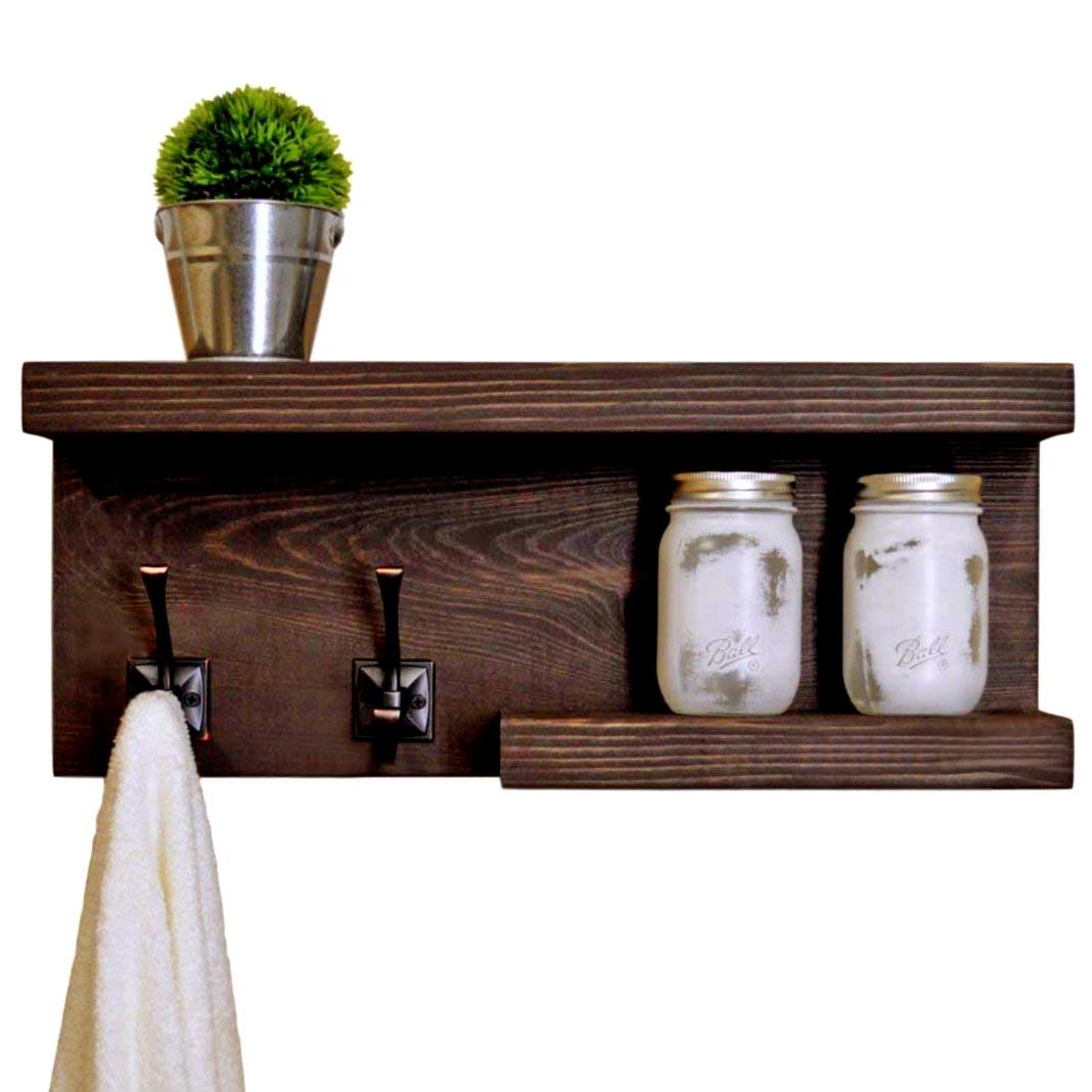 Полка для ванной из дерева Бонн Капучино (ВНП/000809)