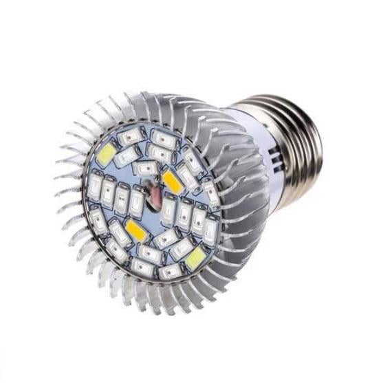 Фітолампа для рослин світлодіодна повний спектр E27 28 LED 8 Вт SMD 5730 (285522) Фітолампа для рослин світлодіодна повний спектр E27 28 LED 8 Вт SMD 5730 (285522)