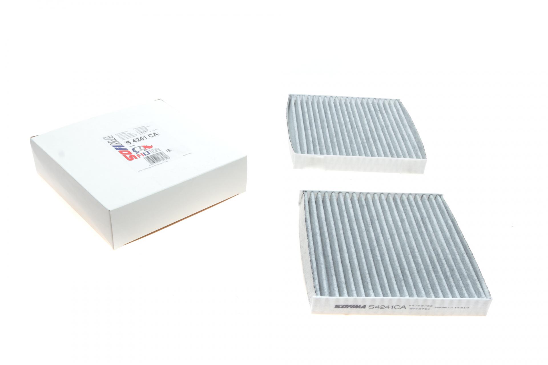 Фільтр салону SOFIMA BMW X3 F25/X4 F26 10-18 вугільний 2 шт. (S 4241 CA)