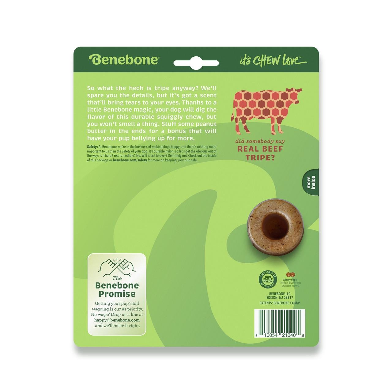 Іграшка для собак Benebone Tripe Bone Beef Черево зі смаком яловичого рубця L до 40 кг (530300) - фото 3