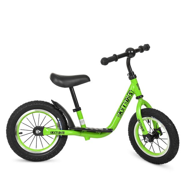 Біговел дитячий PROFI KIDS M 4067 на сталевій рамі 12" Зелений