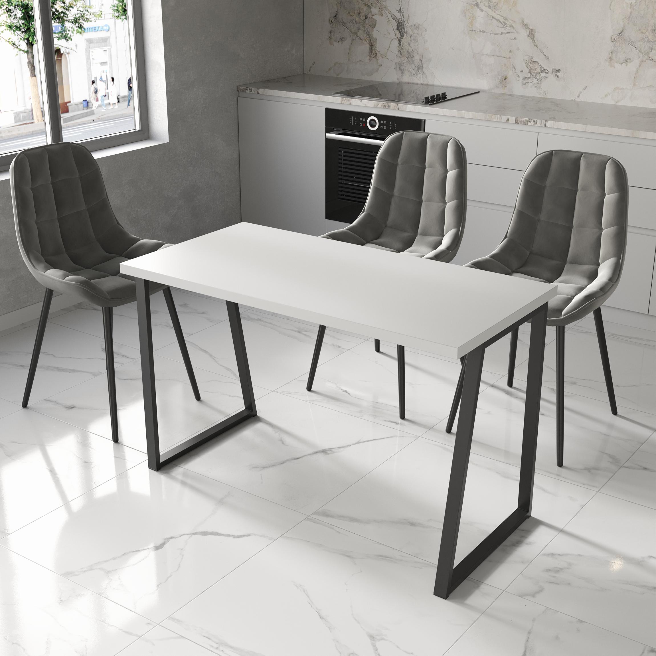 Обеденный стол 4 1600х800х32 мм Белый (23666720)