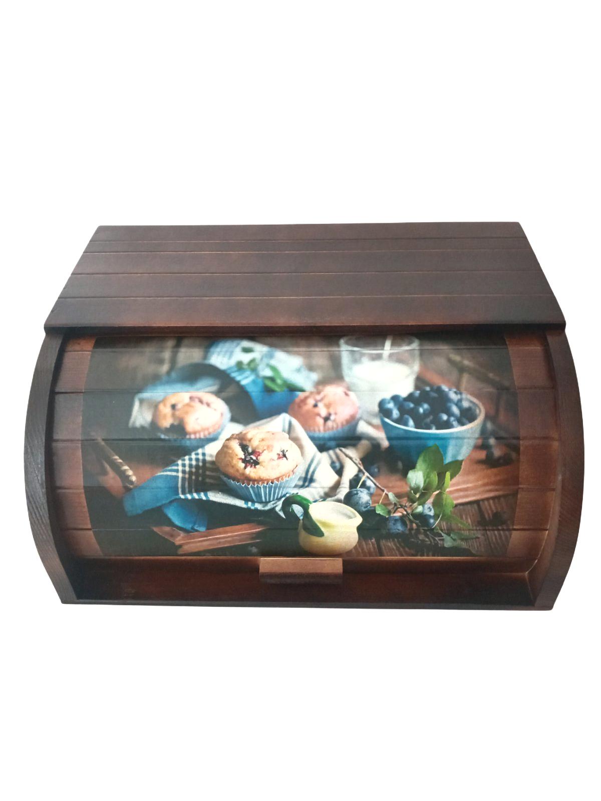 Хлебница деревянная Завтрак 36x26x17 см (24053724)