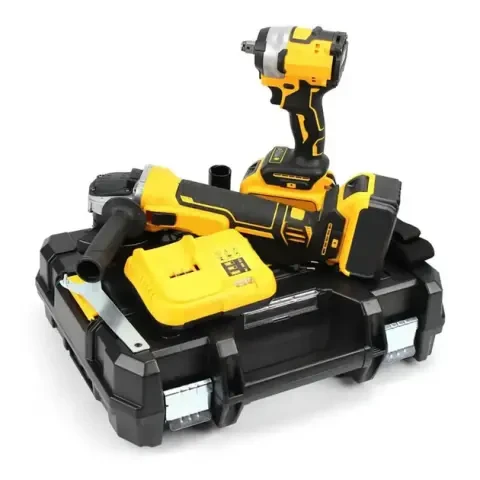 Набор инструментов аккумуляторный в кейсе 2в1 болгарка и гайковерт (2666602734) - фото 2 Набор инструментов аккумуляторный в кейсе 2в1 болгарка и гайковерт (2666602734) - фото 2