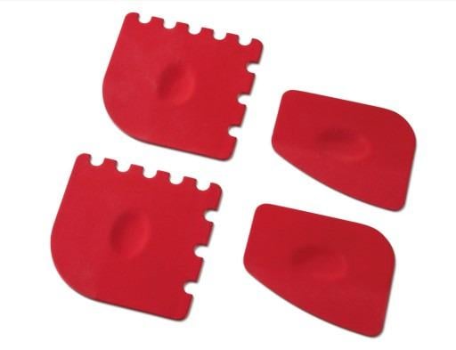 Набор скребков для чистки гриля AquaPur 403499 4 шт. Красный