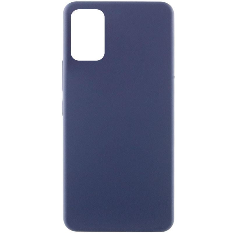 Противоударный чехол Silicone Cover Lakshmi Full Camera (AAA) для Samsung Galaxy A51 ТЕМНО-СИНИЙ / MIDNIGHT BLUE