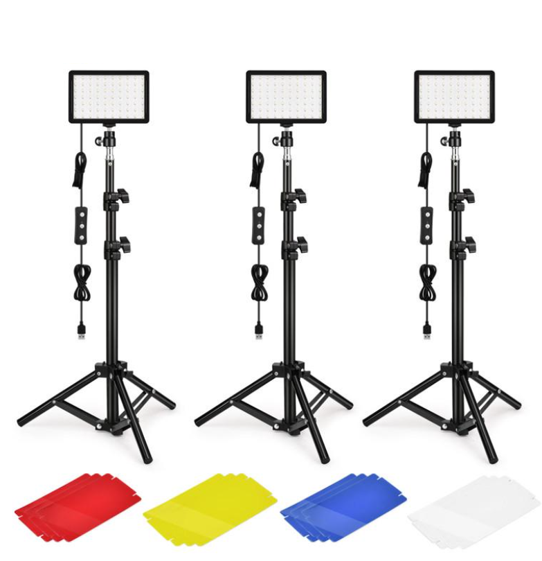 Комплект Led света Teyeleec XK-70D 3 светильника со стойками и светофильтрами
