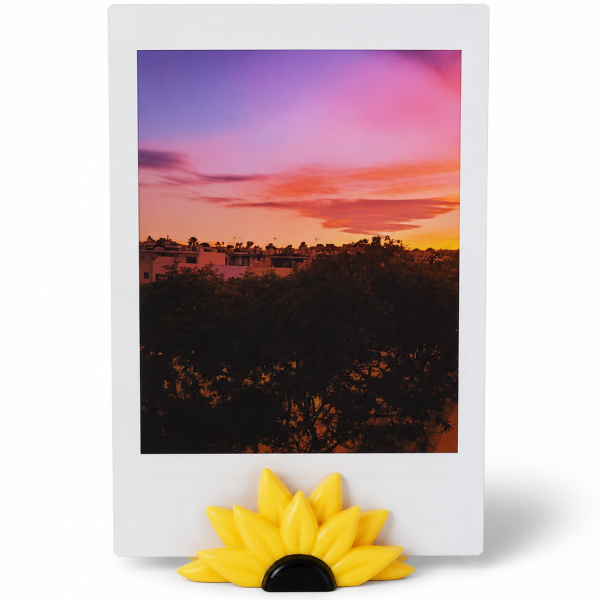 Фоторамка Подсолнечник для фото моментальной печати Instax/Polaroid Желтый (34881160)